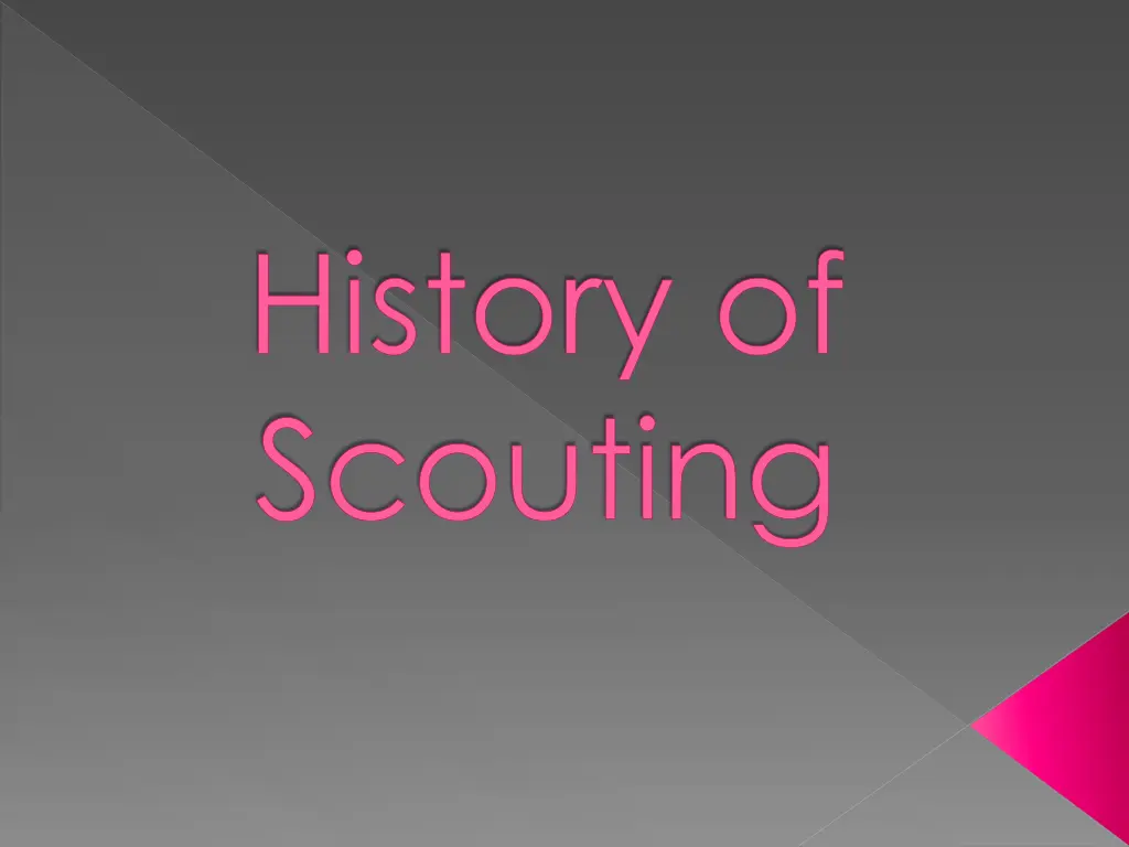 history of scouting