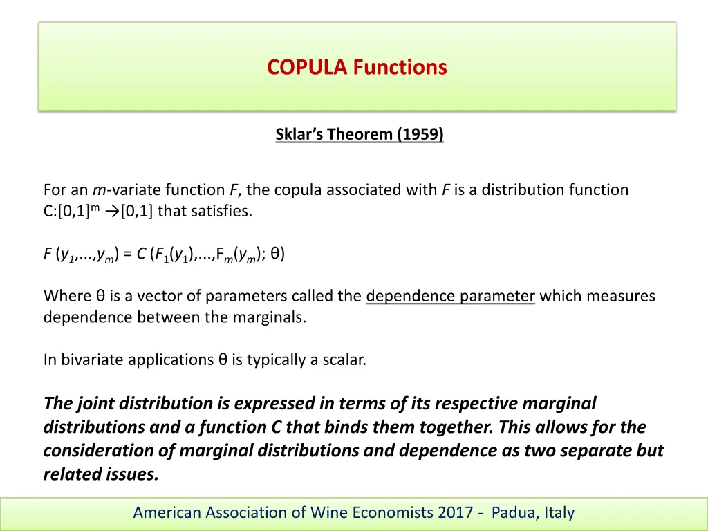 copula functions 2