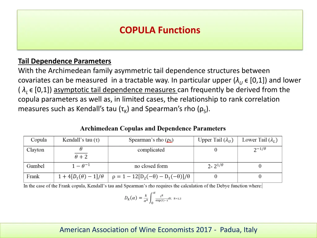 copula functions 7