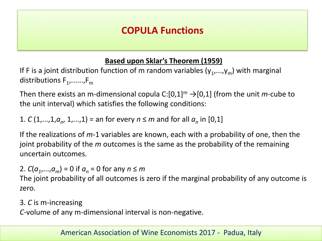copula functions