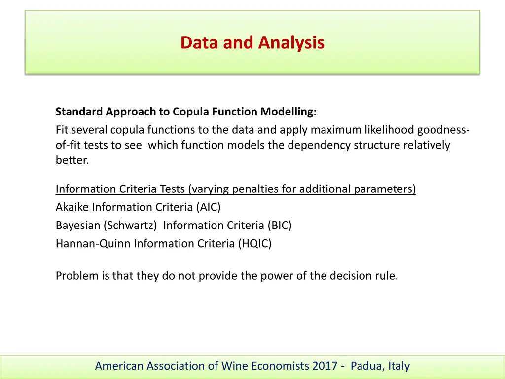 data and analysis 1