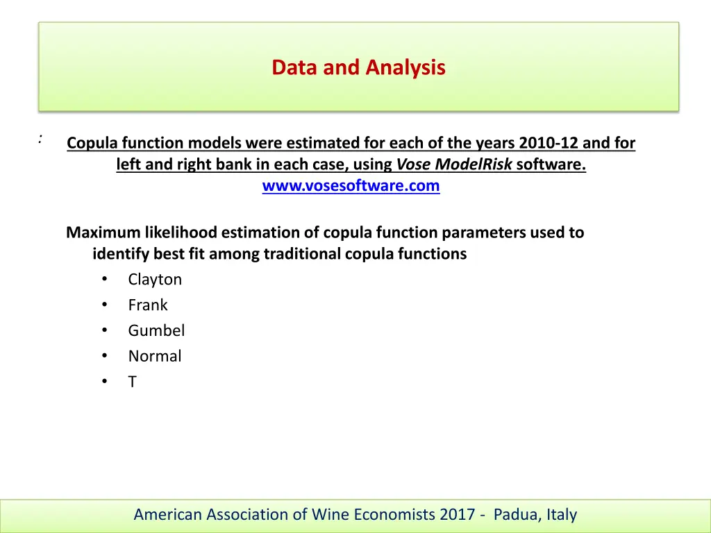 data and analysis 2