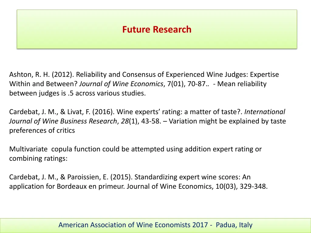 future research 1