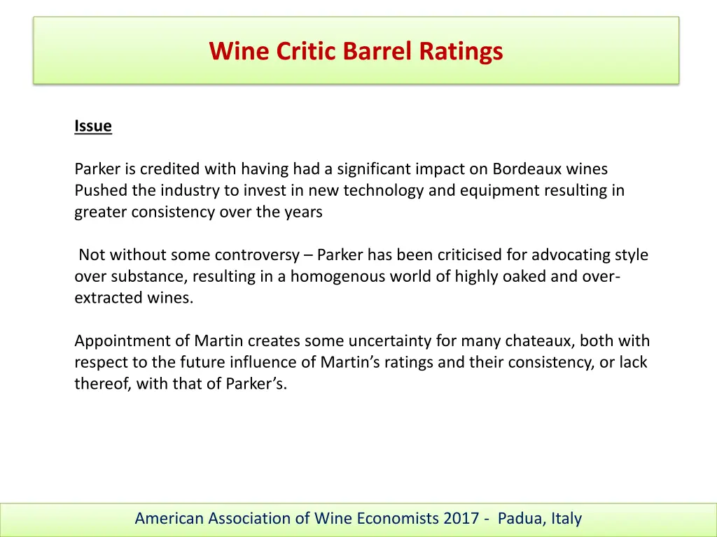 wine critic barrel ratings 3