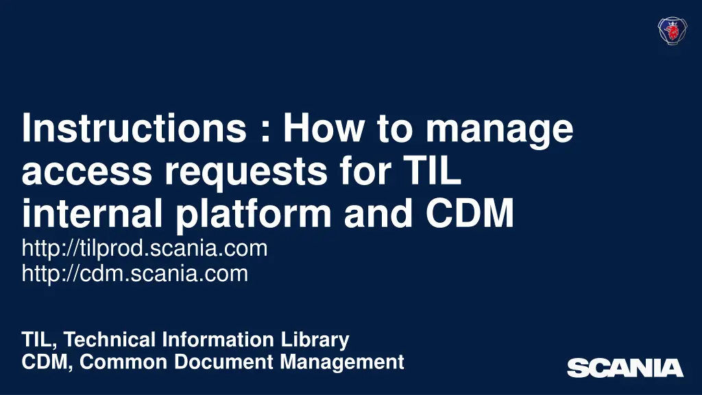instructions how to manage access requests