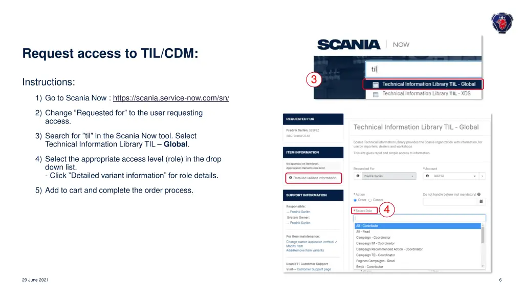 request access to til cdm