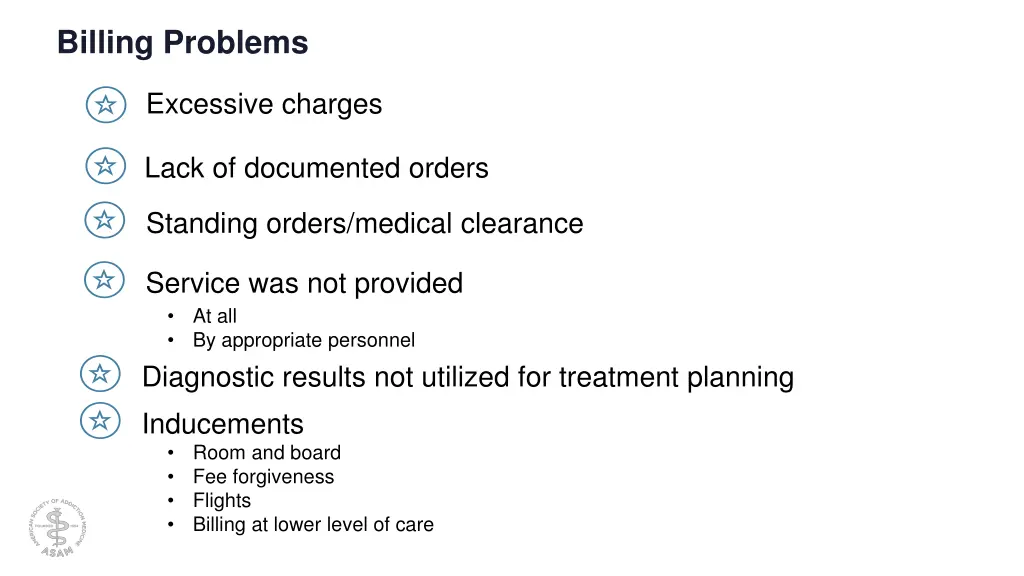 billing problems
