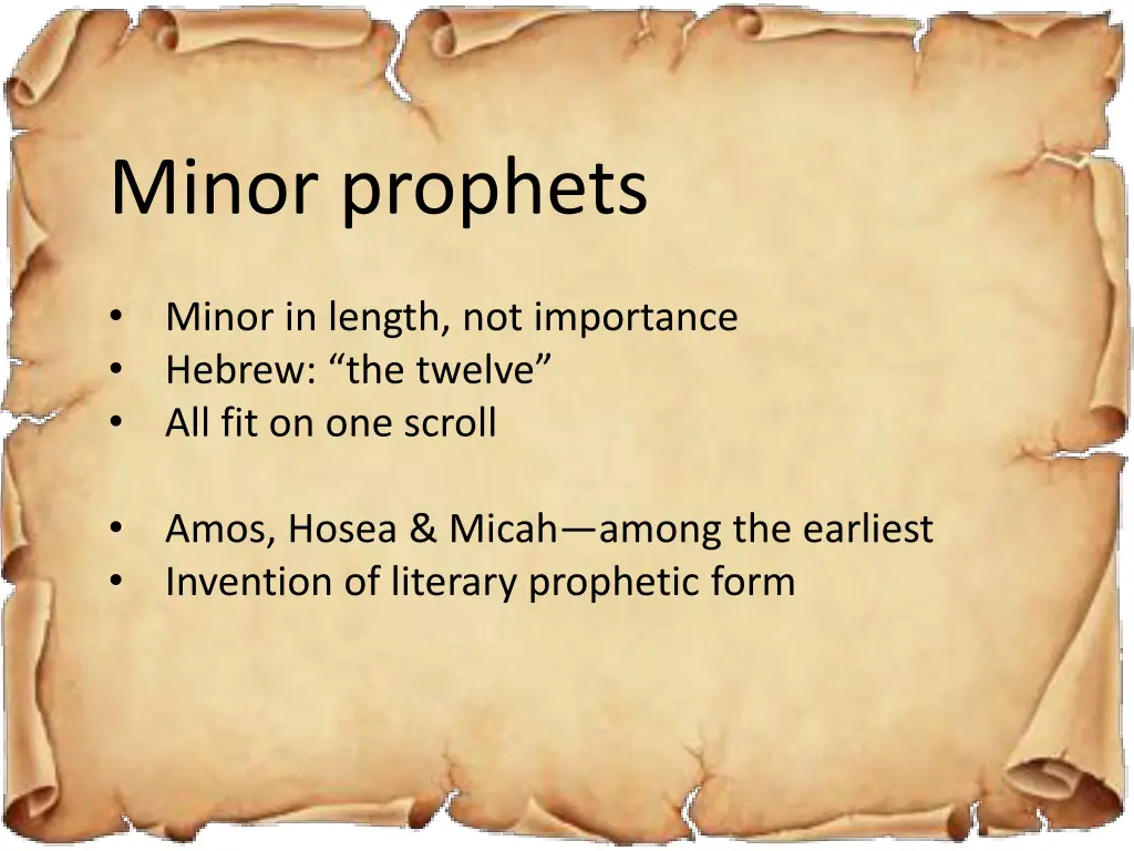 minor prophets
