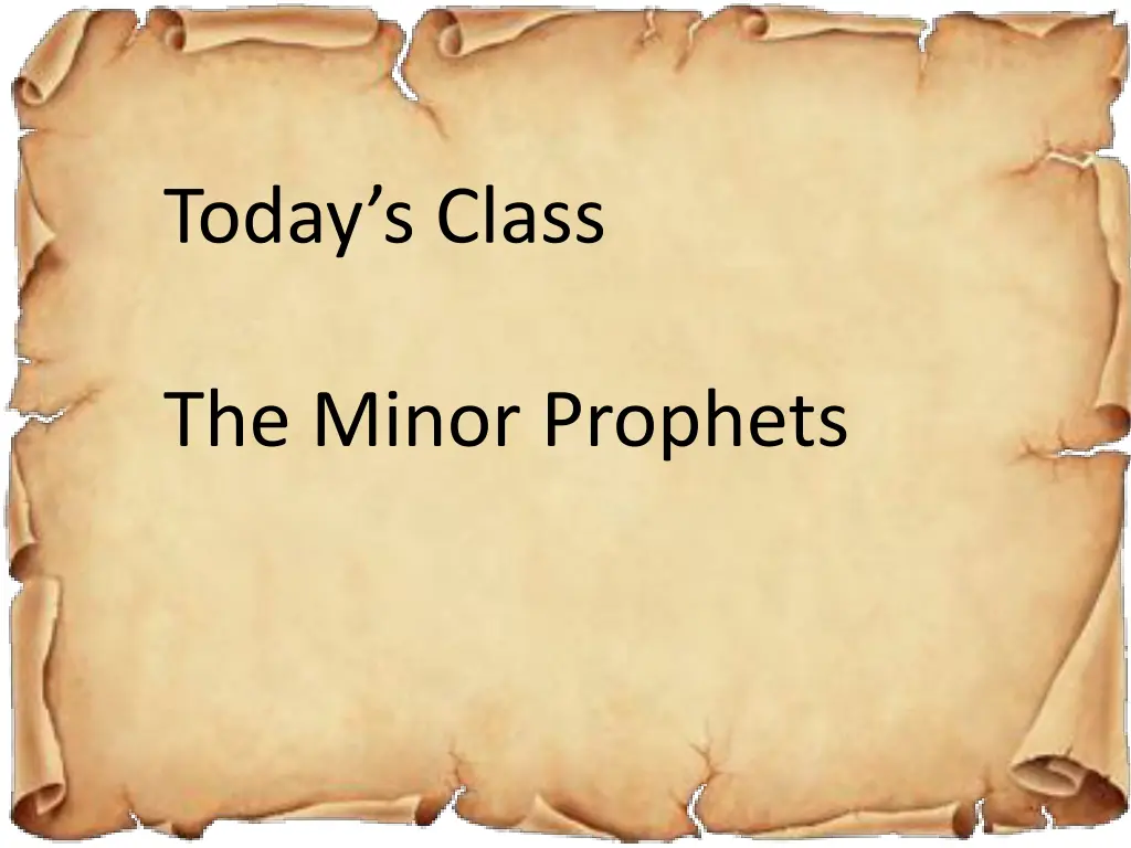 today s class