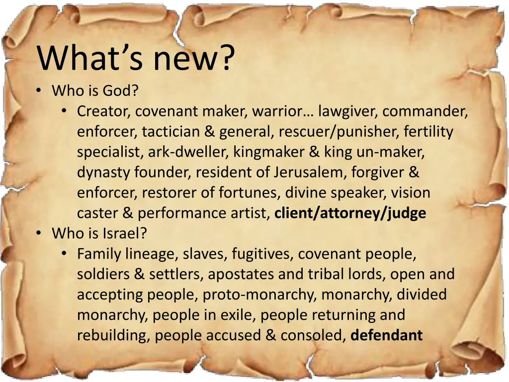 what s new who is god creator covenant maker