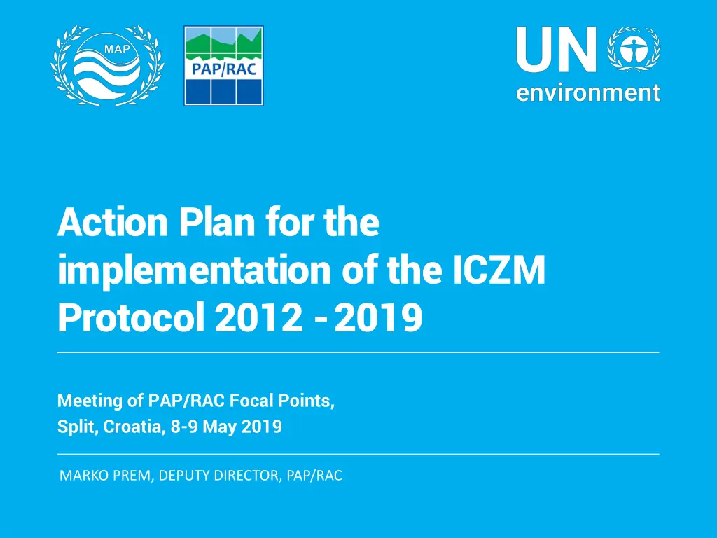 action plan for the implementation of the iczm