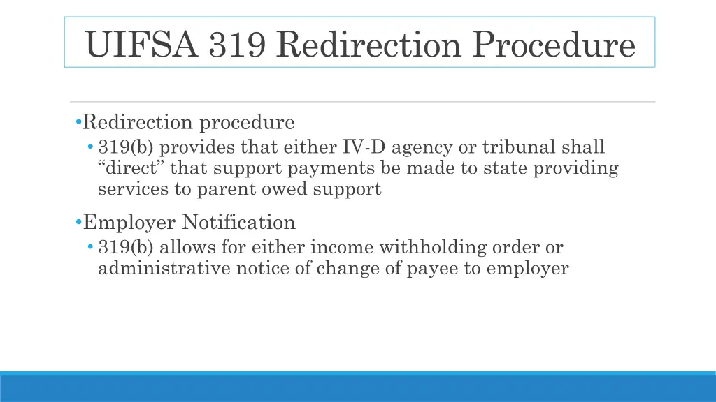 uifsa 319 redirection procedure 1