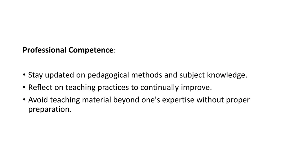 professional competence