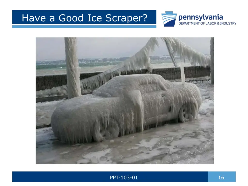 have a good ice scraper