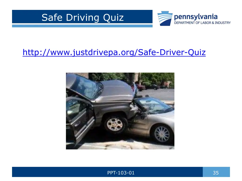 safe driving quiz