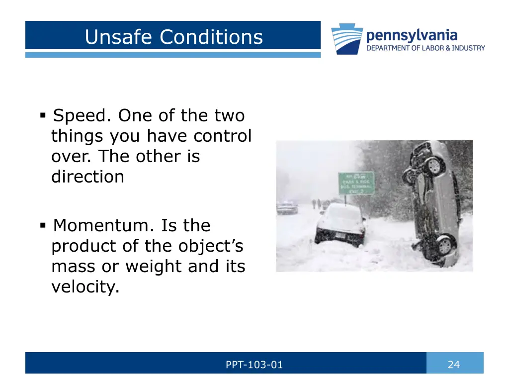 unsafe conditions 1