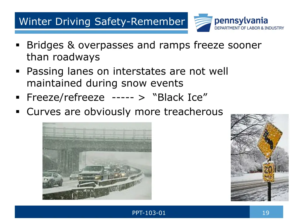 winter driving safety remember