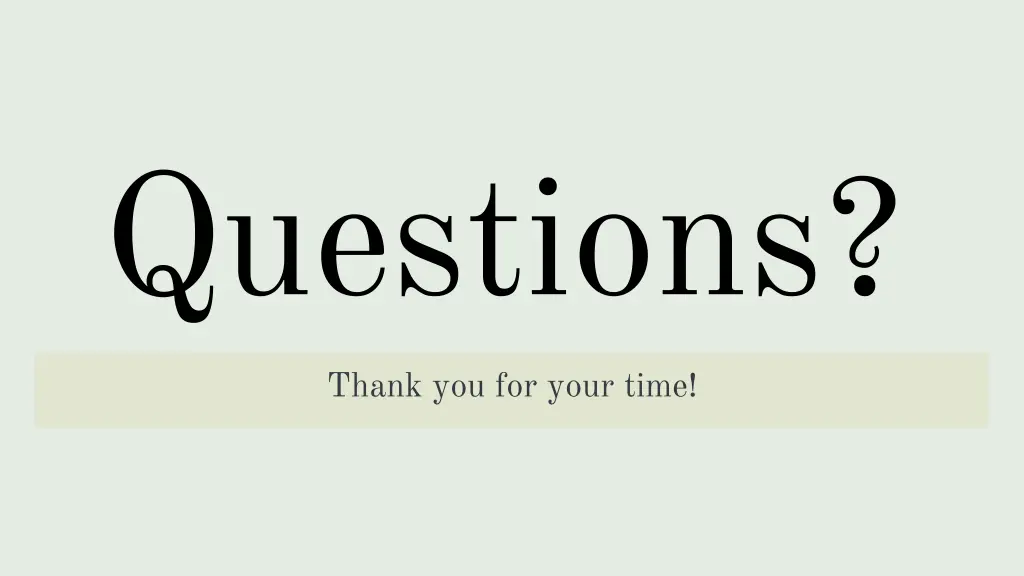 questions