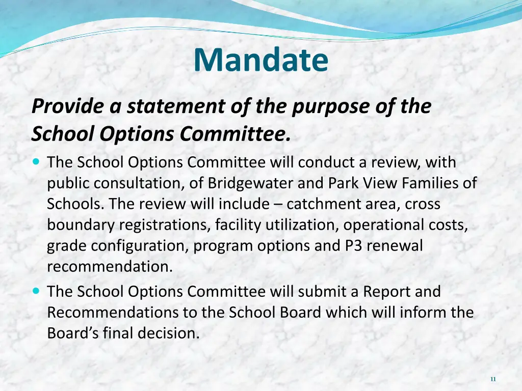 mandate