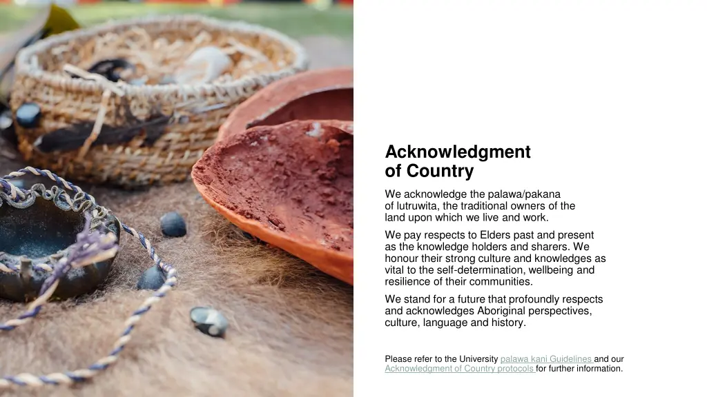 acknowledgment of country