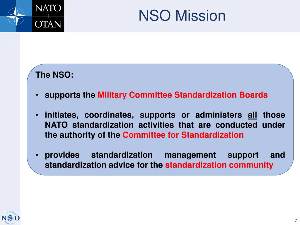 nso mission