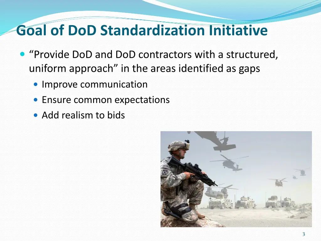 goal of dod standardization initiative