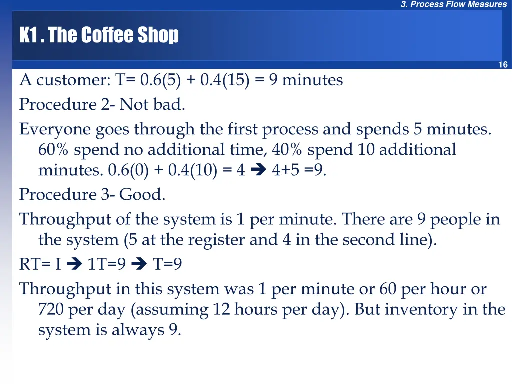 3 process flow measures 14