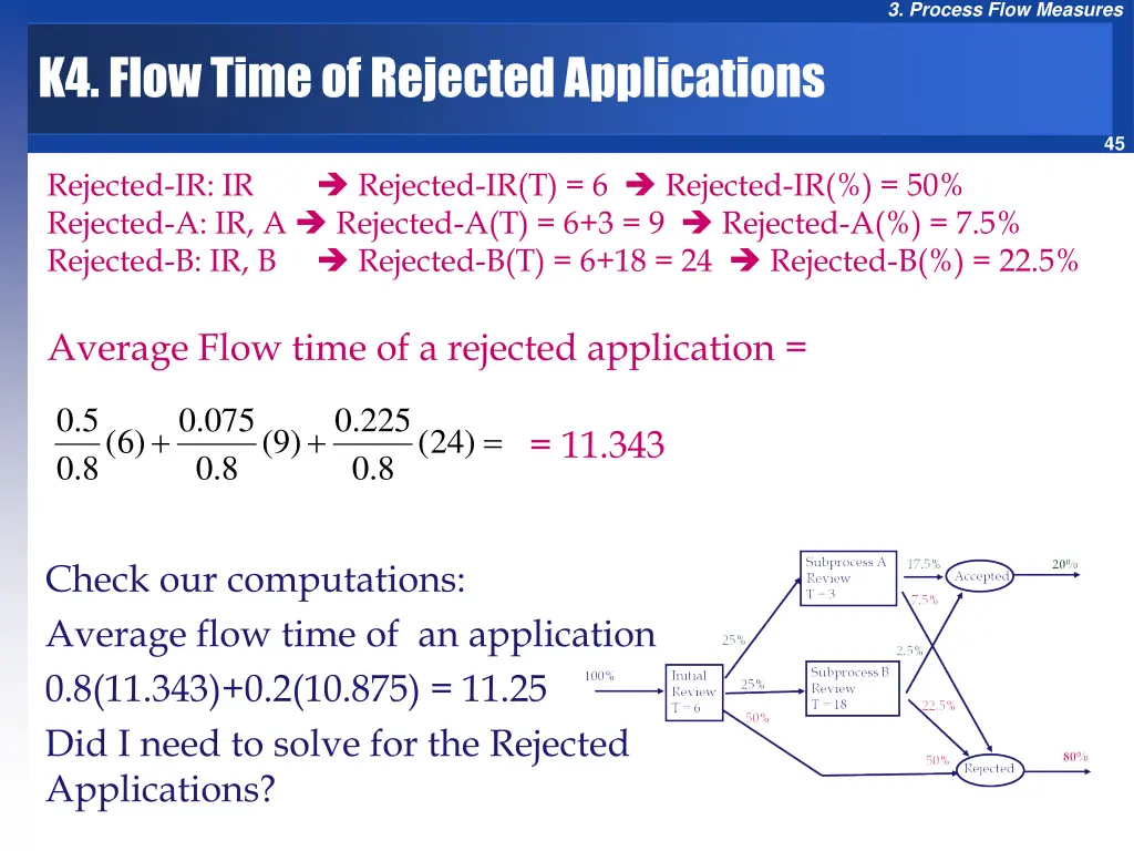 3 process flow measures 43