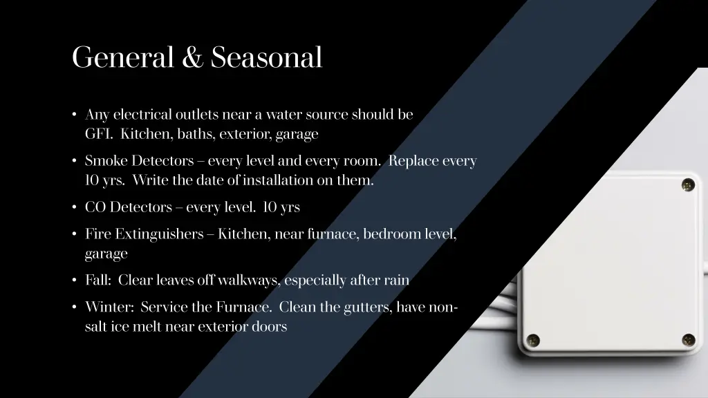 general seasonal