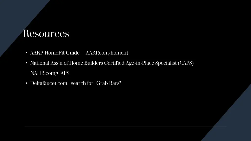 resources