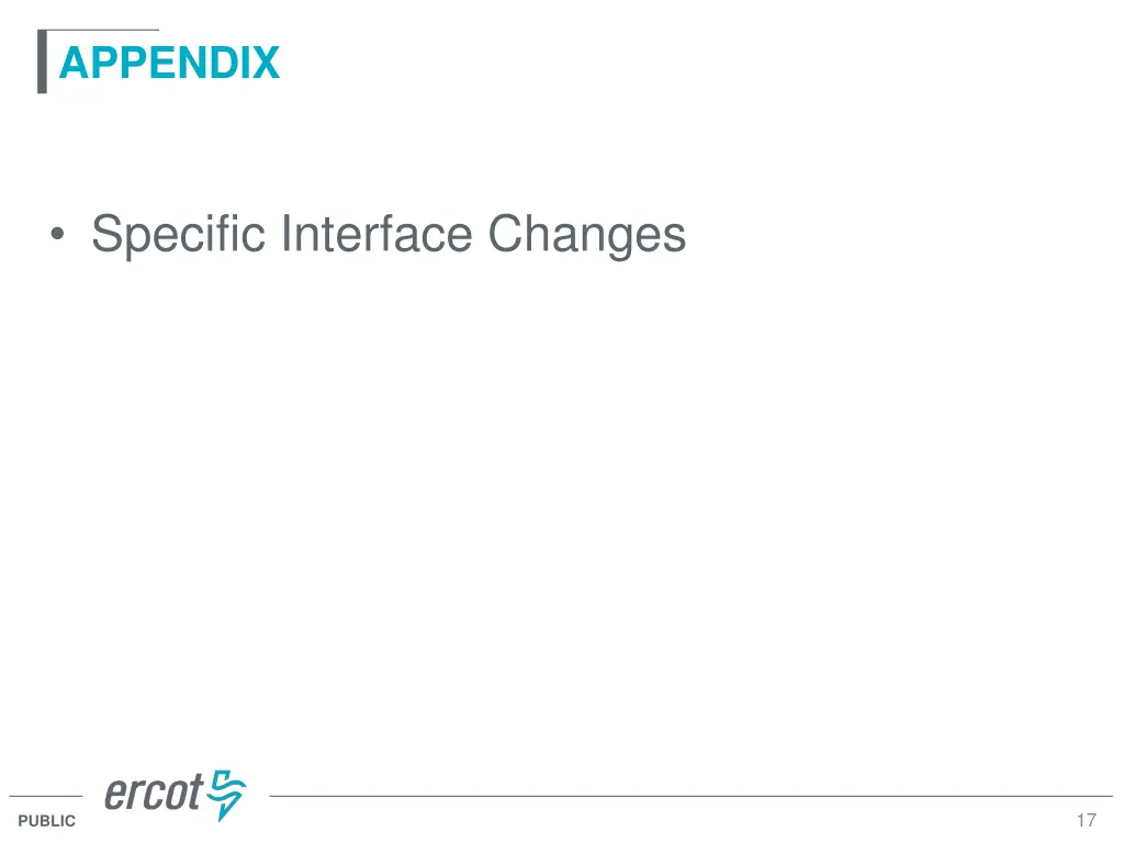 appendix