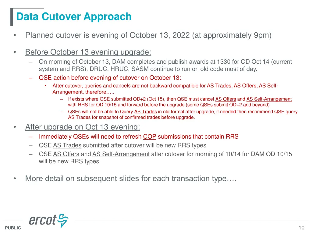 data cutover approach