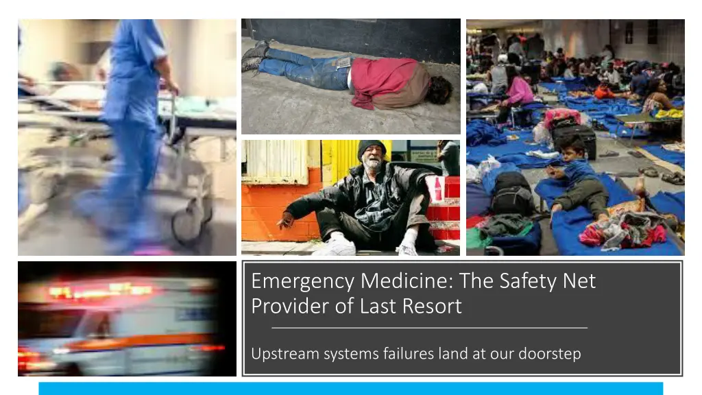 emergency medicine the safety net provider
