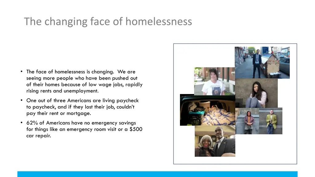 the changing face of homelessness 1