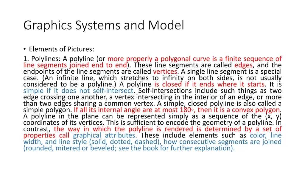 graphics systems and model