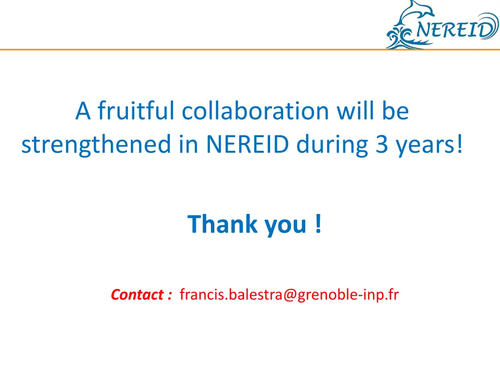 a fruitful collaboration will be strengthened