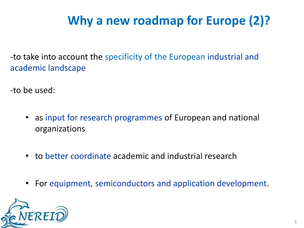 why a new roadmap for europe 2
