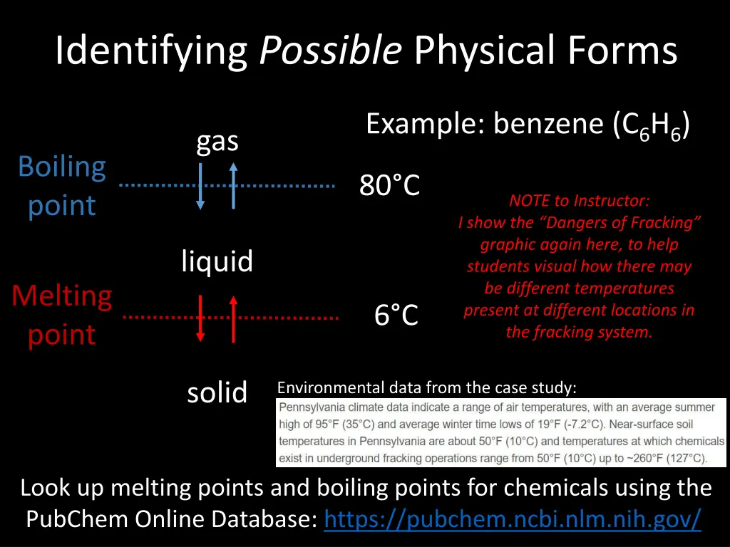 identifying possible physical forms
