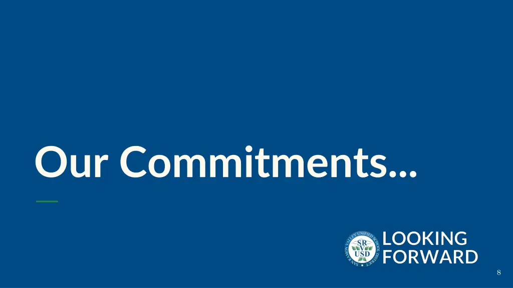 our commitments