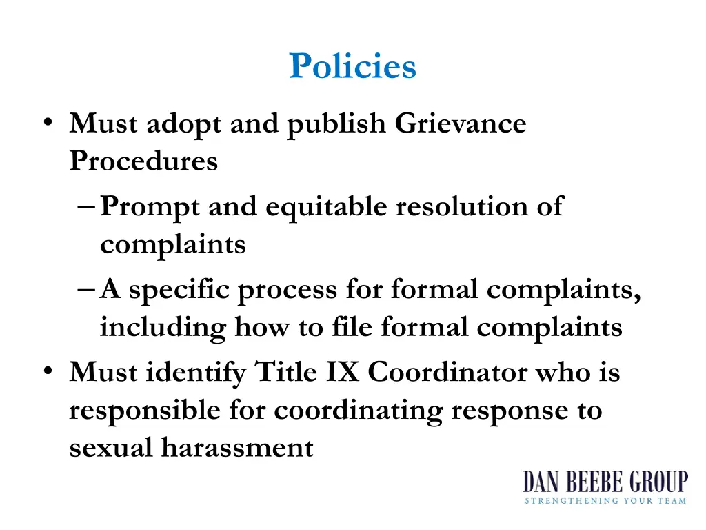 policies