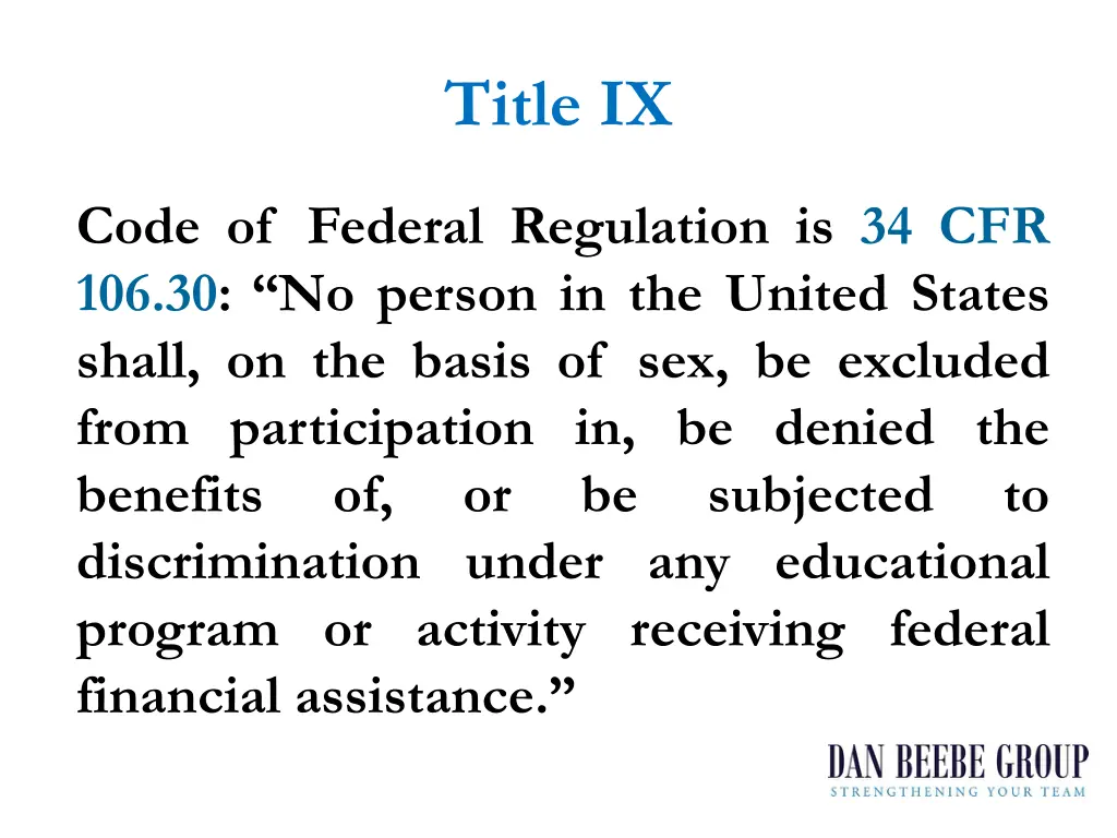 title ix