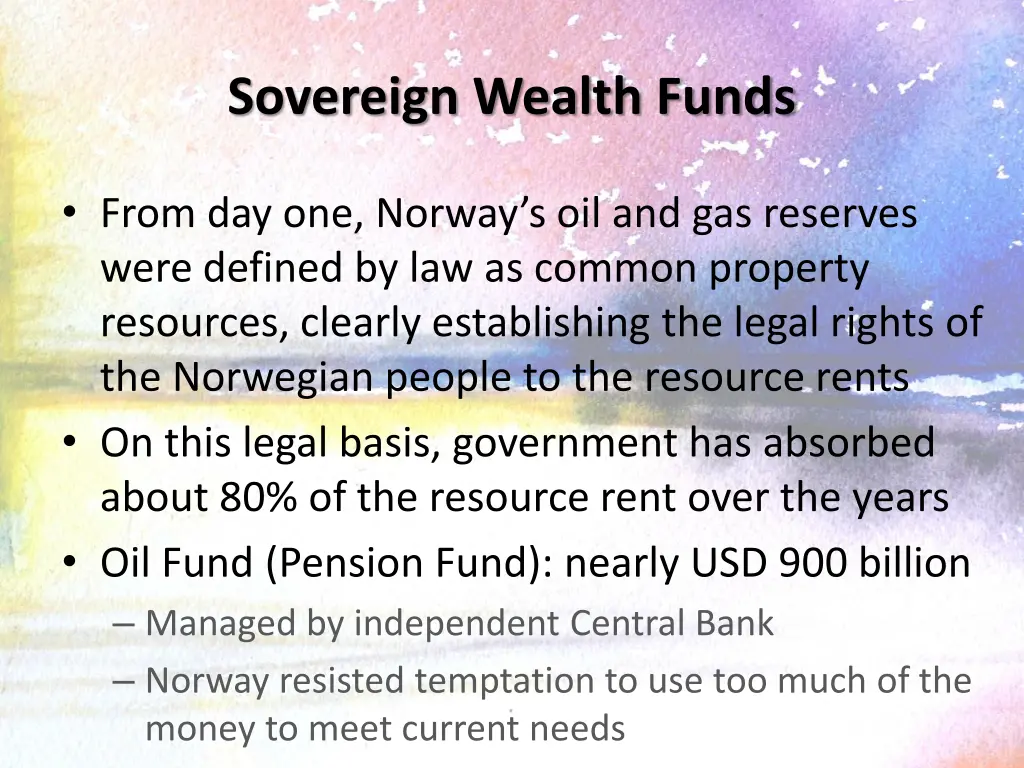 sovereign wealth funds