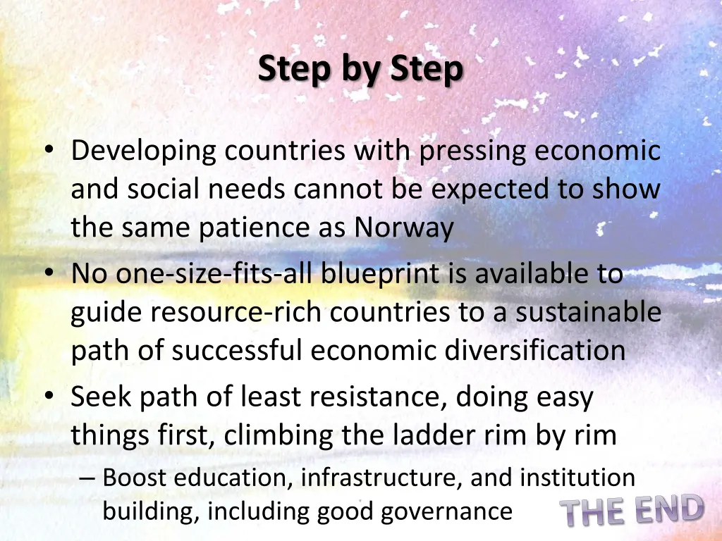 step by step