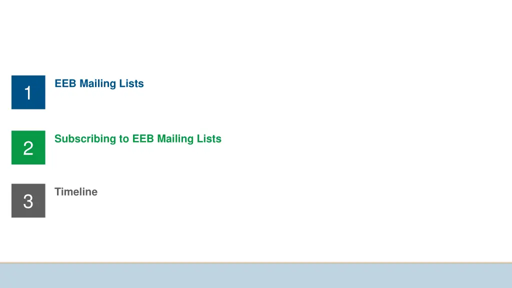 eeb mailing lists