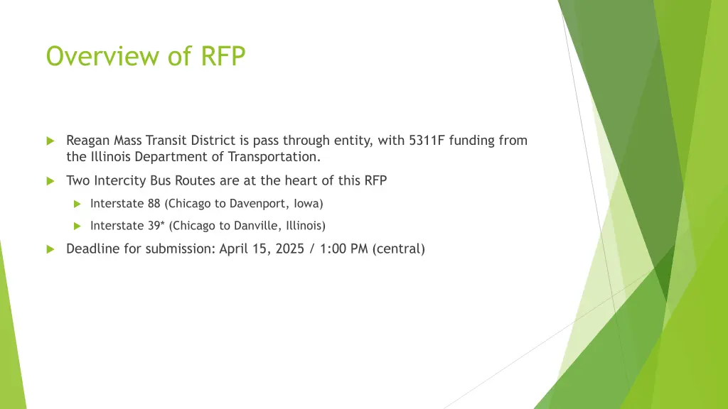 overview of rfp