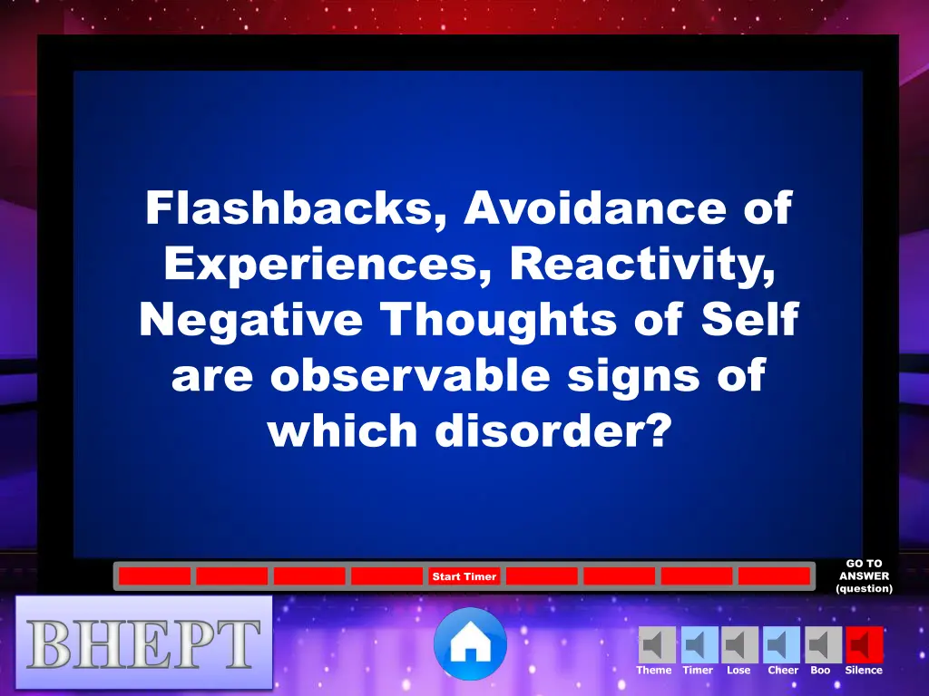 flashbacks avoidance of experiences reactivity