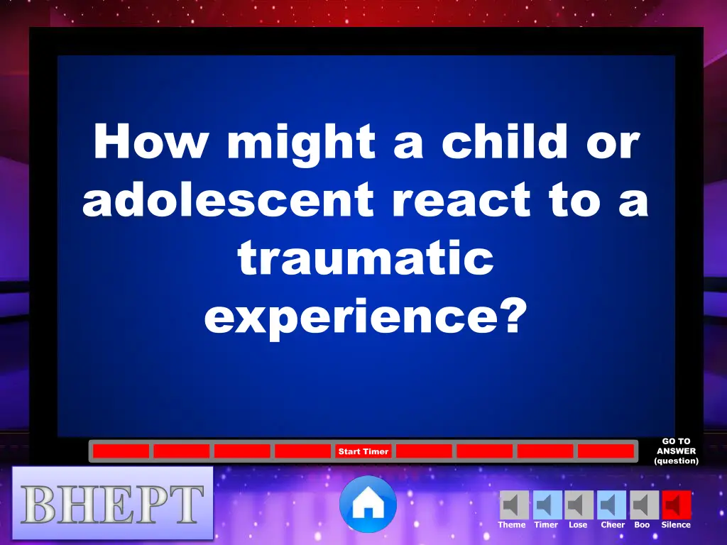 how might a child or adolescent react