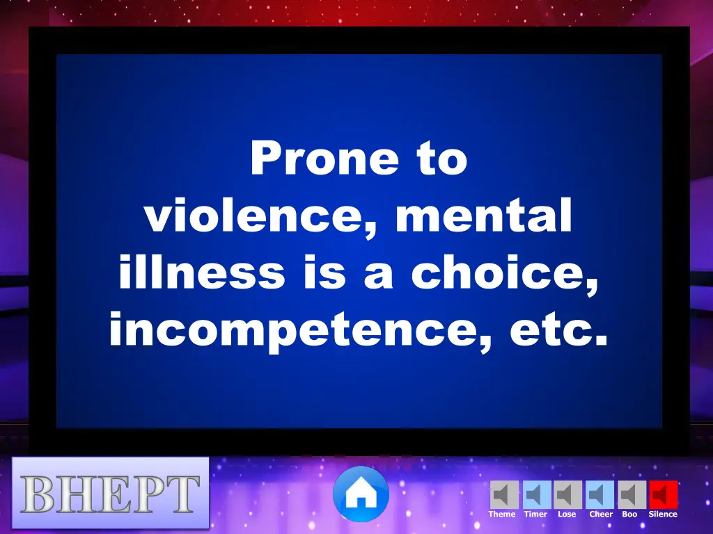 prone to violence mental illness is a choice