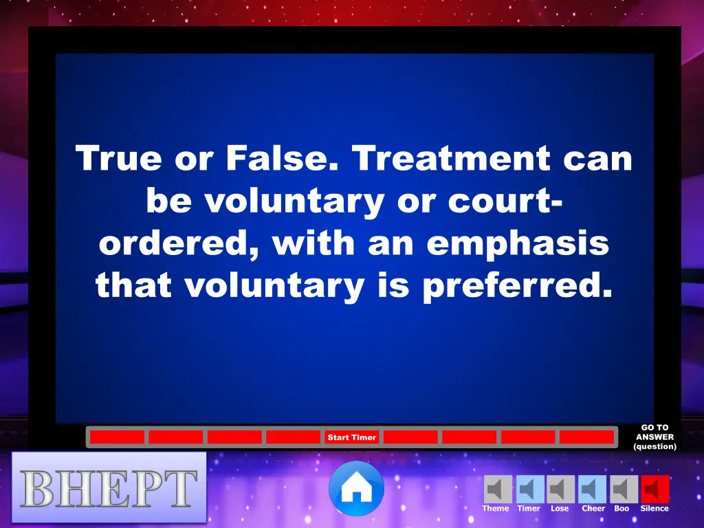true or false treatment can be voluntary or court