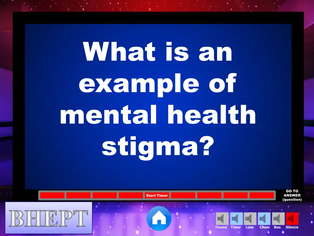 what is an example of mental health stigma